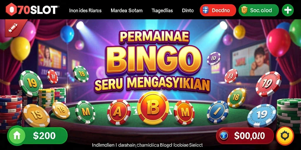 Tampilan gameplay seru dan interaktif di 070SLOT Bingo.