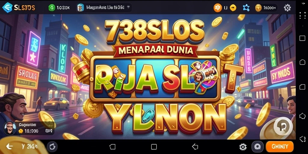 Tampilan gameplay menarik di 738SLOTS dengan berbagai slot machine.