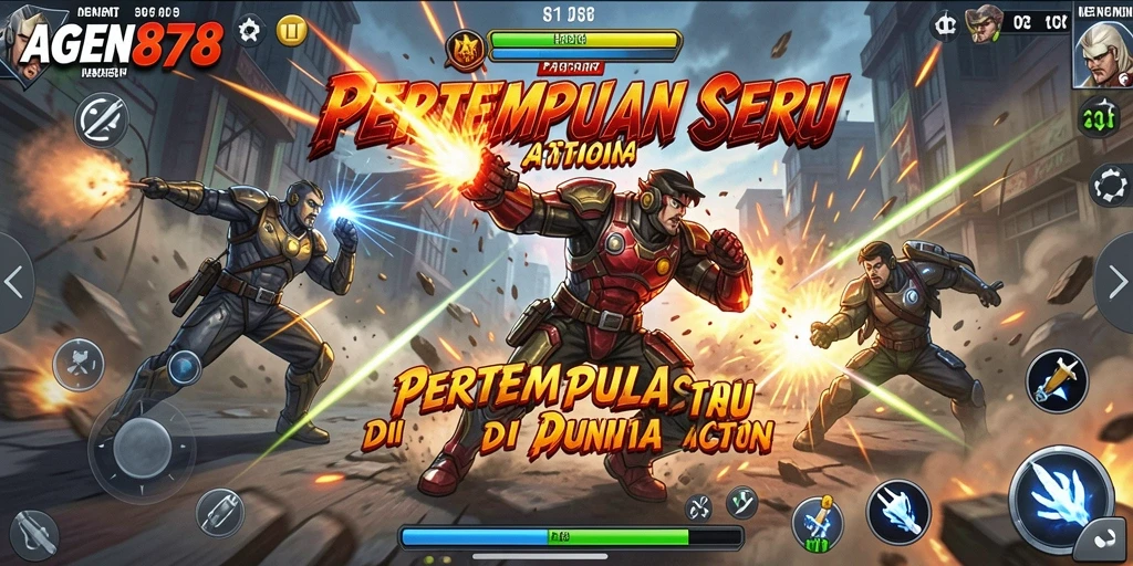 Tampilan gameplay AGEN878 yang intens dan penuh aksi.