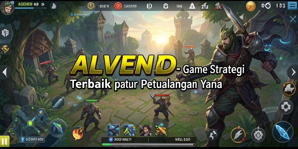 Tampilan gameplay ALVENDO yang menarik dan strategi yang mendalam.