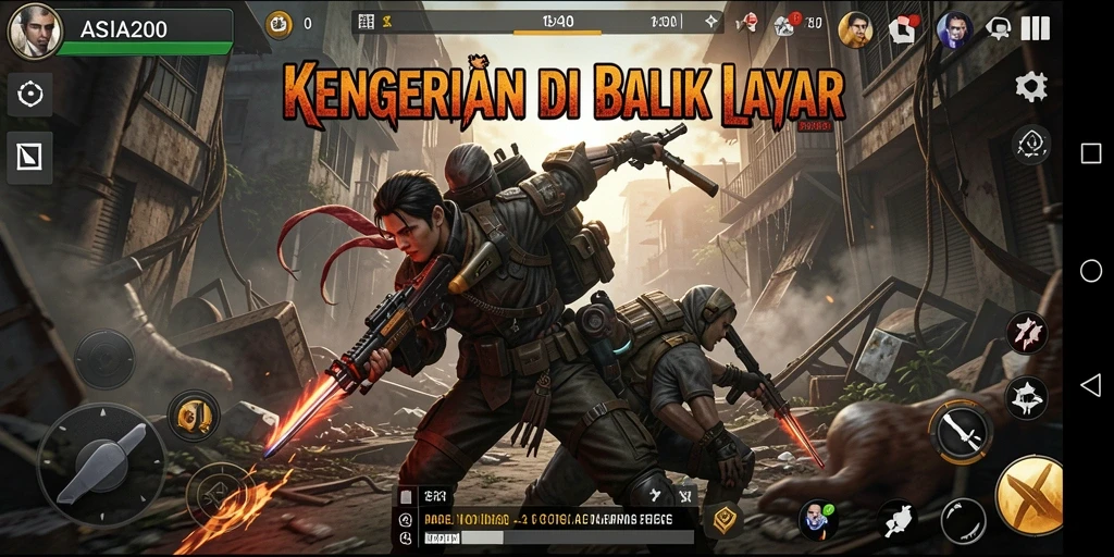 Tampilan gameplay menegangkan yang penuh dengan kengerian di ASIA200.