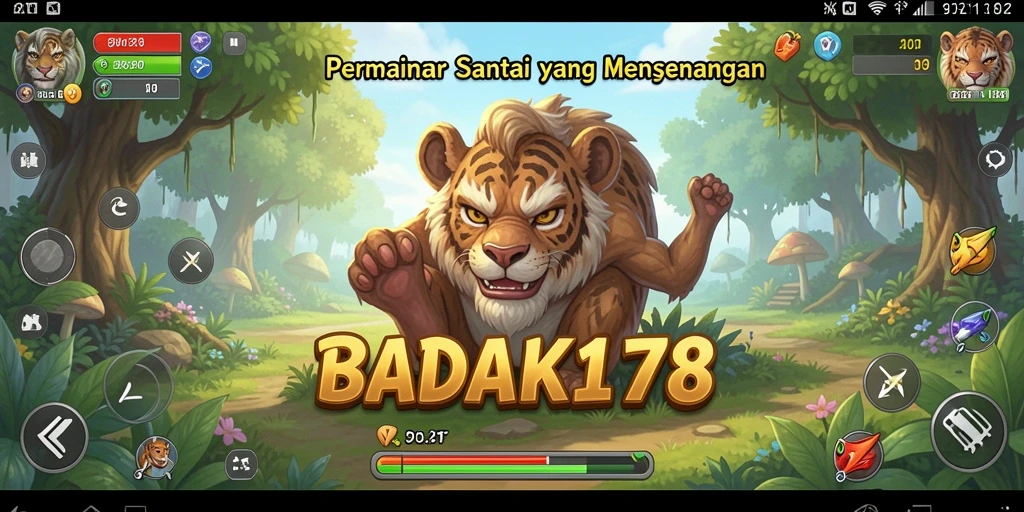 Screenshot gameplay BADAK178 menunjukkan keseruan permainan santai.
