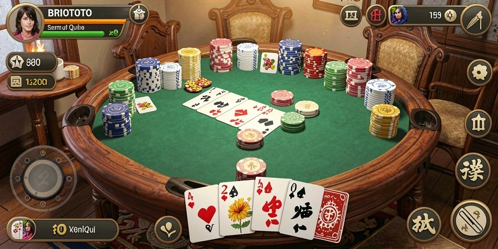 Tampilan gameplay QiuQiu yang menarik dan menegangkan.