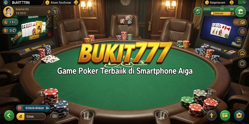 Tampilan gameplay BUKIT777 yang seru dan interaktif saat bermain poker.
