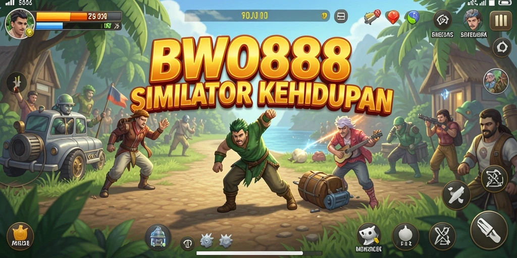 Screenshot menampilkan karakter dan aktivitas menarik dalam BWO888.