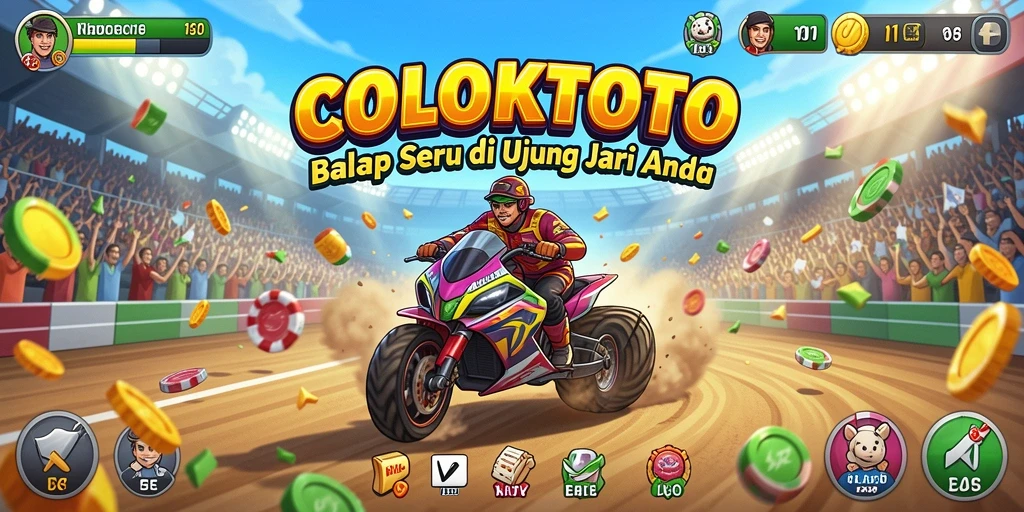 Gambaran menegangkan balapan dalam COLOKTOTO.