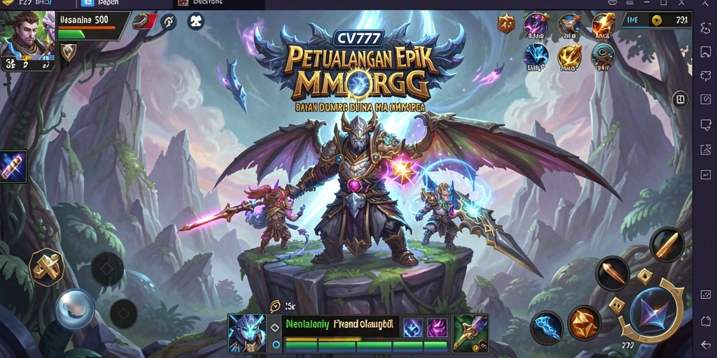 Tampilan gameplay menakjubkan dalam dunia MMORPG CV777.
