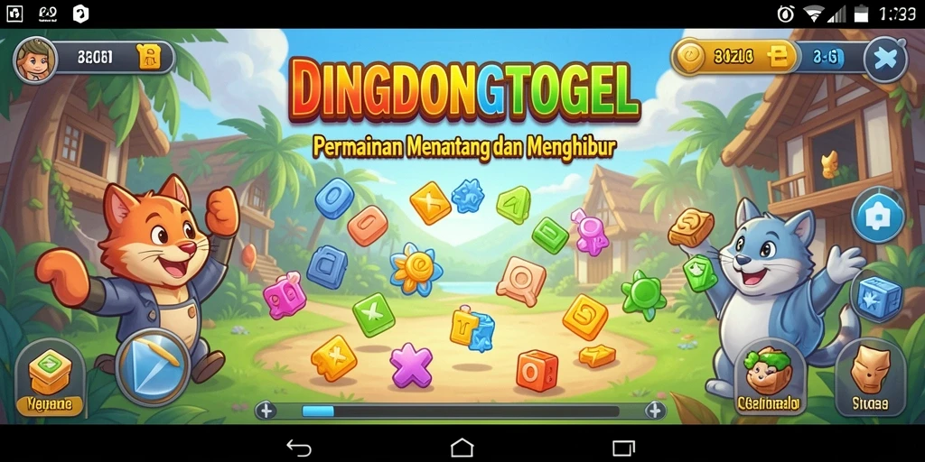 Screenshot gameplay DINGDONGTOGEL yang menunjukkan teka-teki seru.