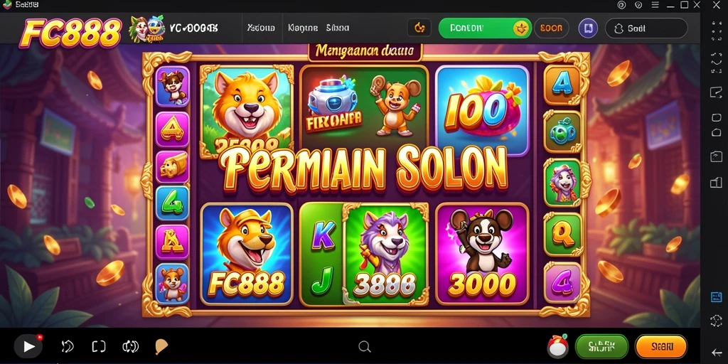 Screenshot gameplay FC888 menampilkan momen mendebarkan saat berputar di Slot.