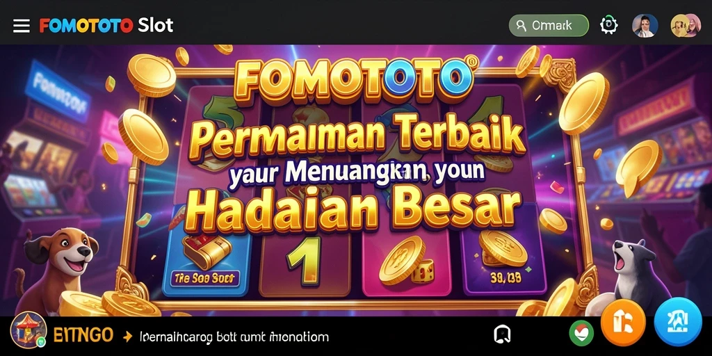 Tampilan gameplay FOMOTOTO yang menarik dan interaktif.