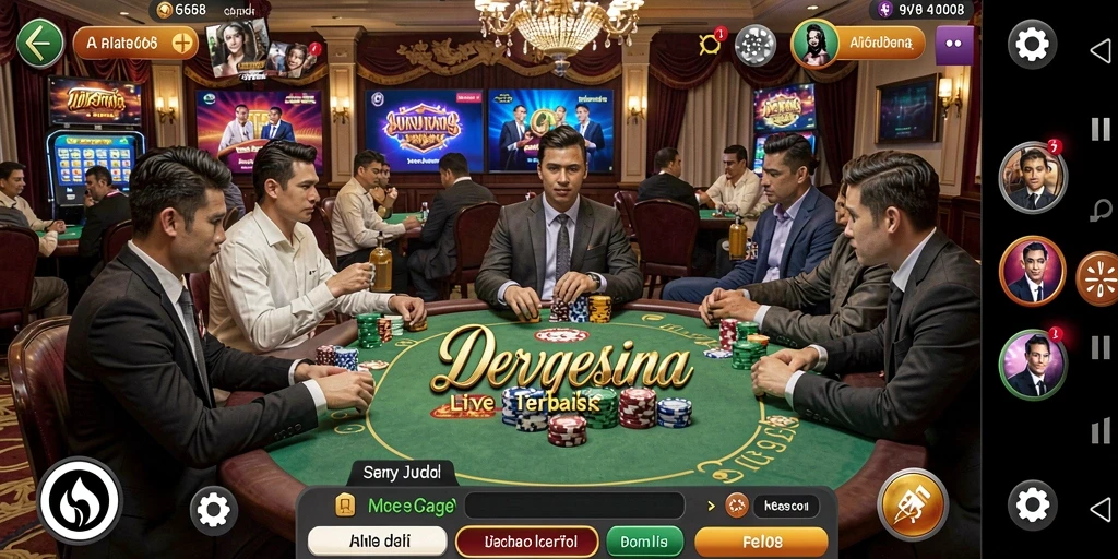Screenshot utama G668 menampilkan dealer yang ramah dalam permainan Live Casino.