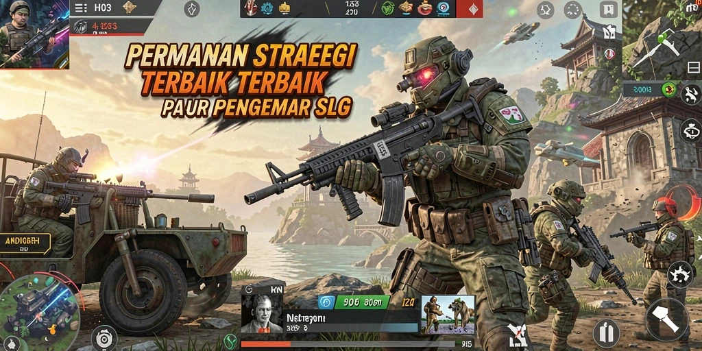 Tampilan gameplay menarik dalam H03 dengan aksi strategi yang intens.