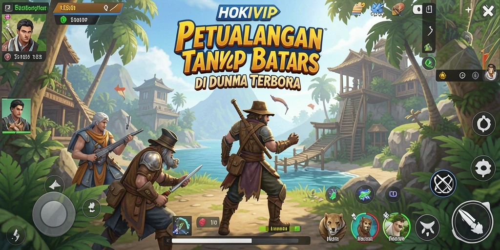 Tampilan gameplay HOKIVIP yang menakjubkan di dunia terbuka.