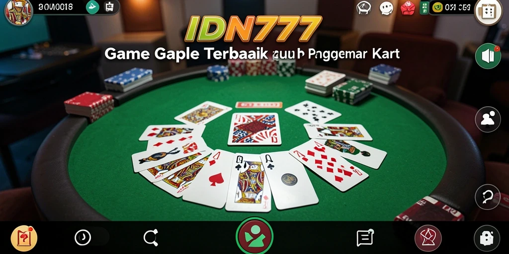 Tampilan gameplay Gaple yang menarik di IDN777.