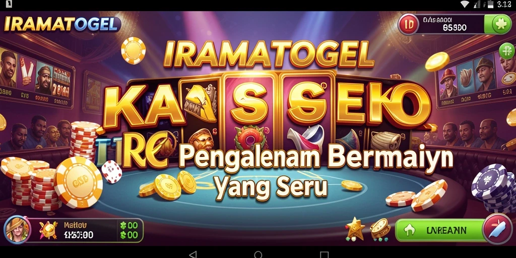 Screenshot gameplay IRAMATOGEL menampilkan keseruan permainan Kasino.