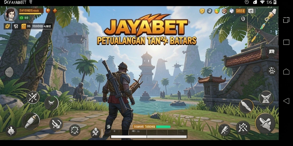 Tangkapan layar yang menunjukkan eksplorasi dunia terbuka JAYABET.