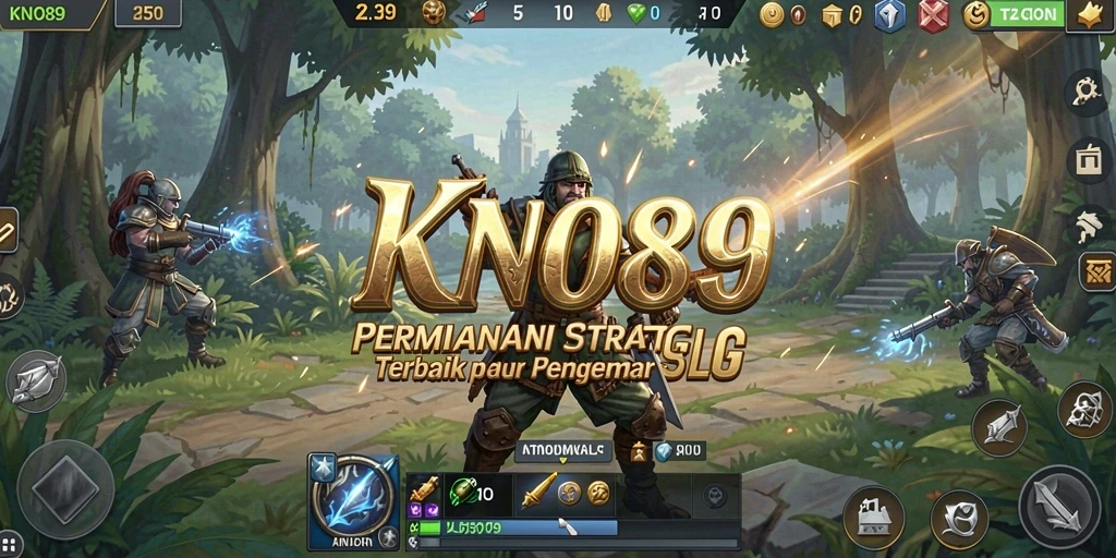Tampilan dinamis gameplay KNO89 dengan pertempuran strategis.