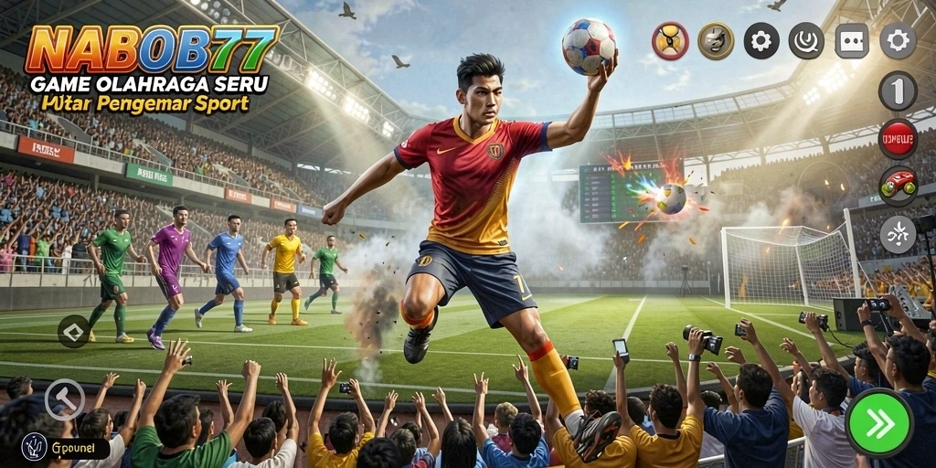 Tampilan gameplay seru dari <strong>NABOB77</strong> dalam aksi olahraga.