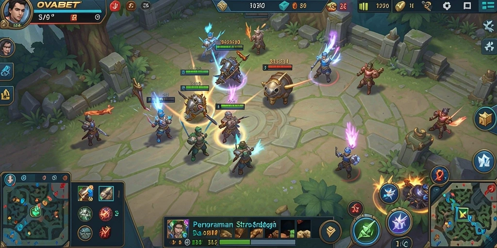 Tampilan gameplay menarik dalam OVABET dengan strategi SLG.