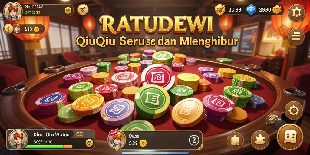 Tampilan gameplay QiuQiu yang menarik di RATUDEWI.