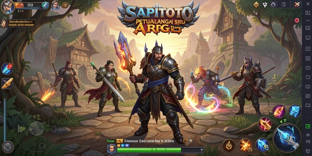 Screenshot SAPITOTO menampilkan momen seru dalam pertempuran ARPG.