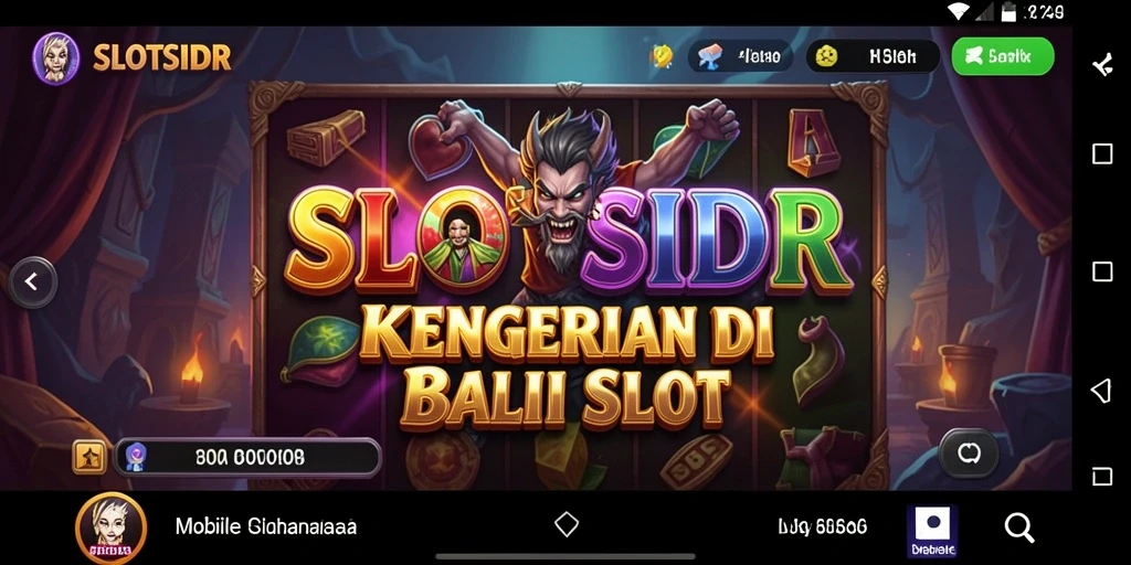 Tangkapan layar SLOTSIDR menampilkan keseraman gameplay horor.